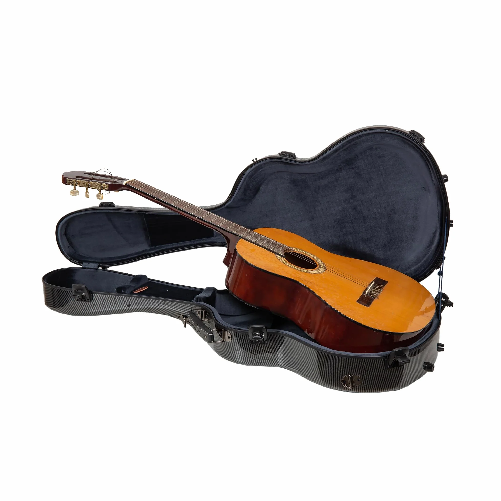 Crossrock Custodia classica per chitarra di alta qualità, Nero, 4/4 Classical, 4/4 Classico