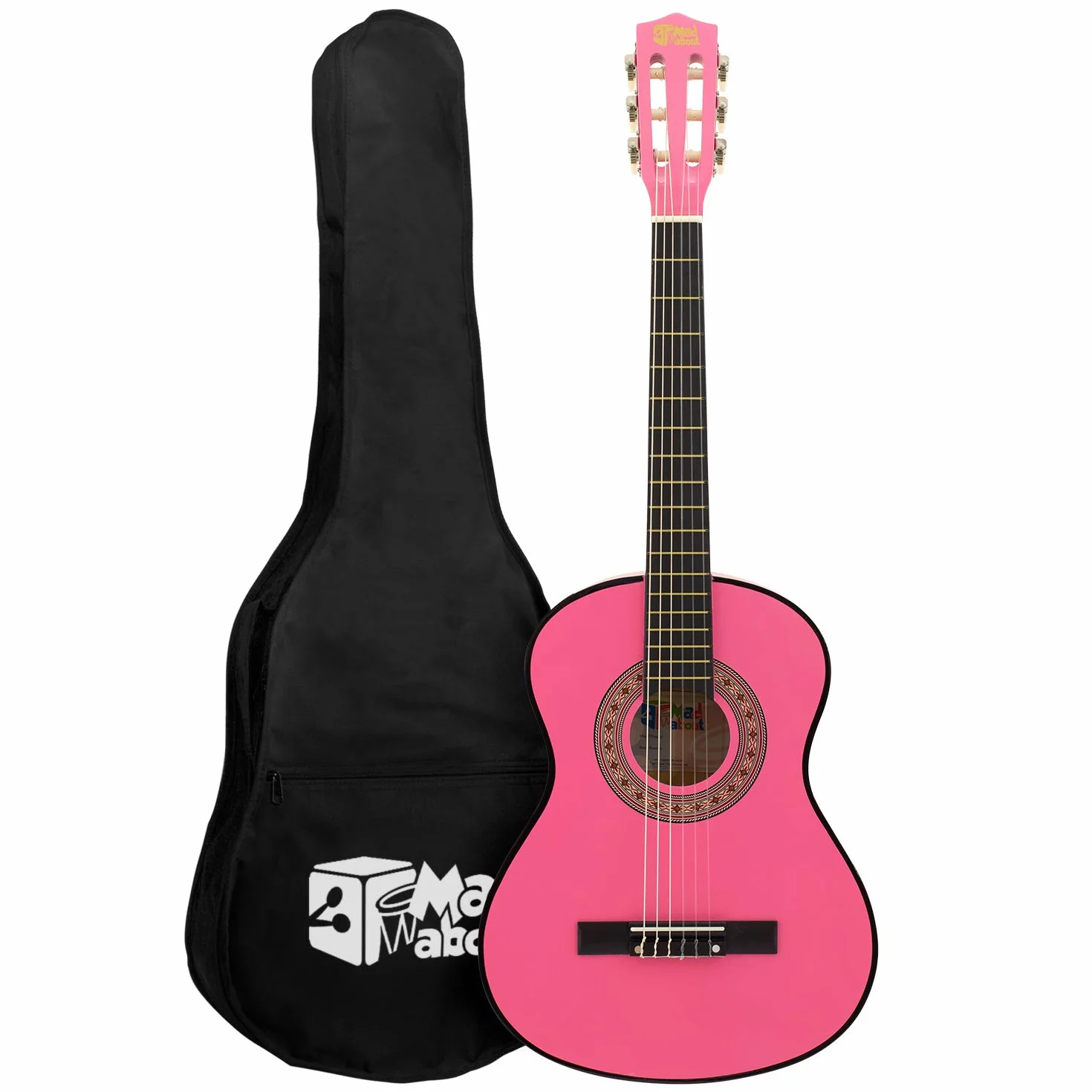 Mad About MA-CG06 - Chitarra classica 1/4, colore: Rosa