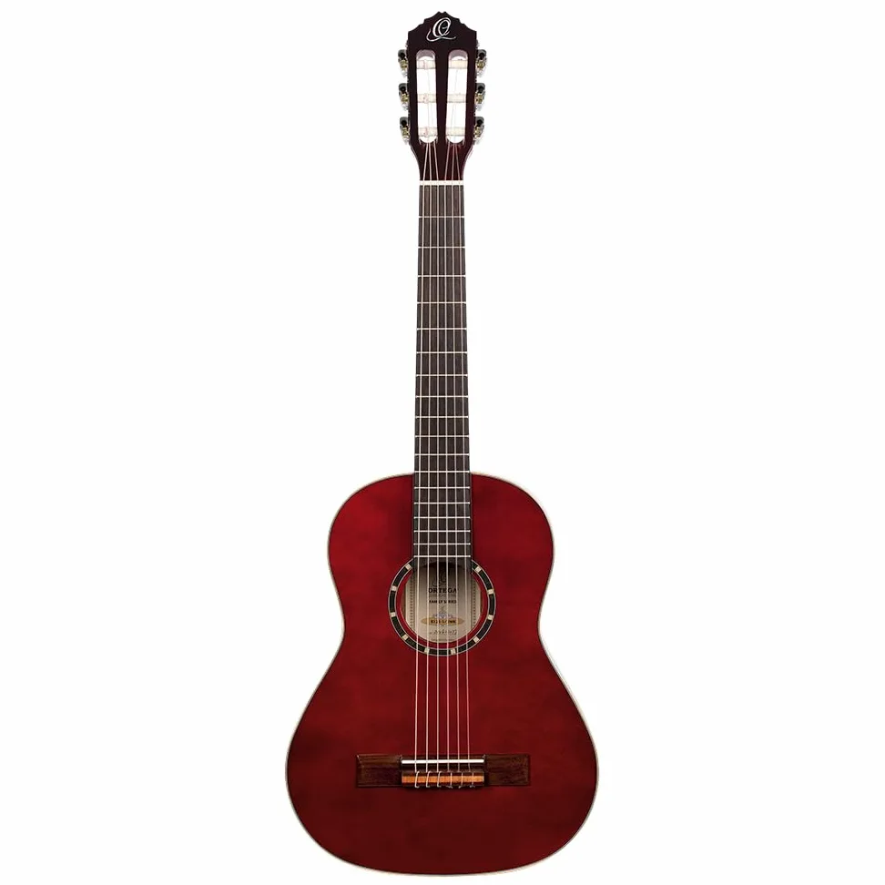 Ortega Guitars Chitarra Concerto Rossa Misura 1/2 - Serie Family - include Gig Bag - mogano/top in abete (R121-1/2WR)