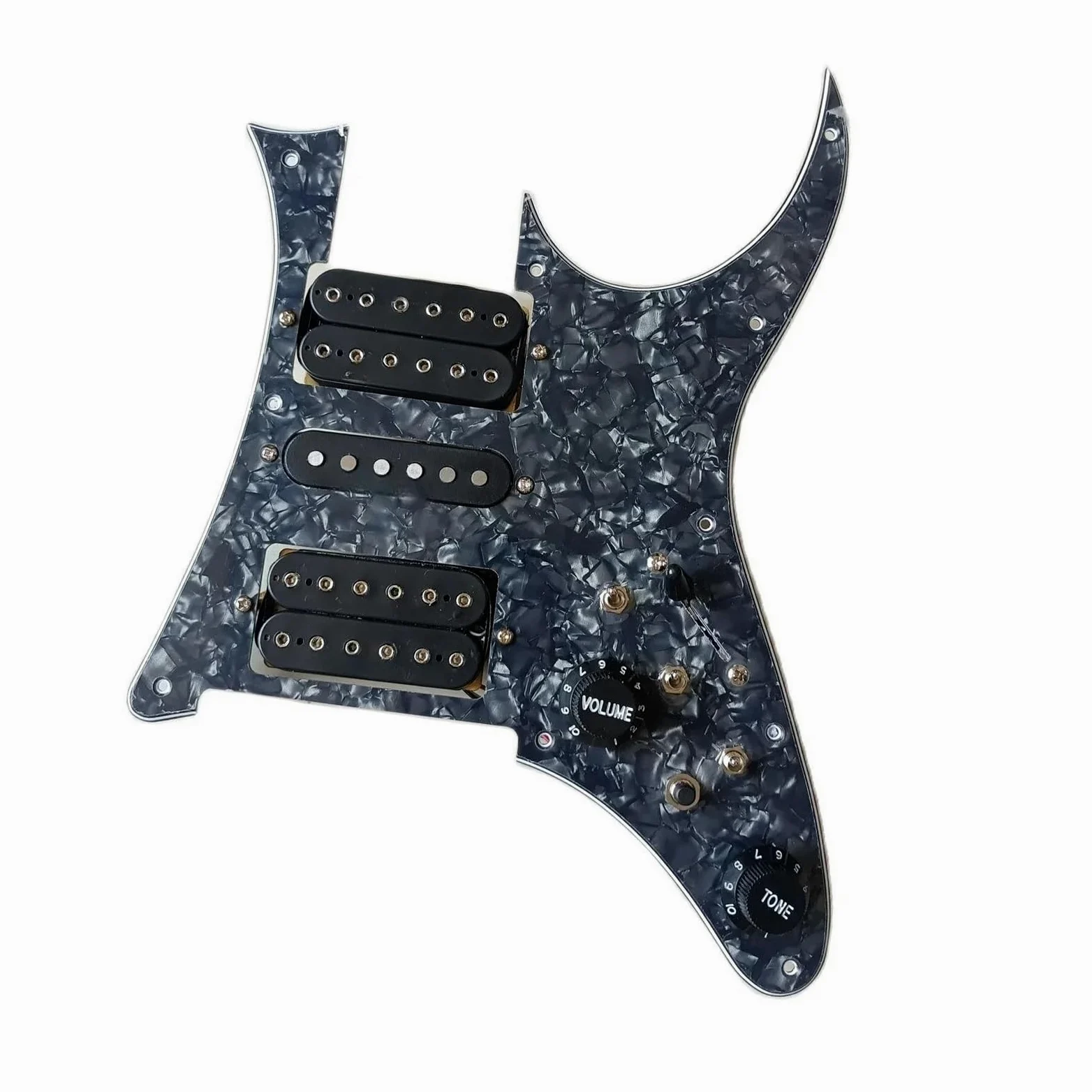 Aggiorna Il Battipenna Precablato HSH Con Pickup Alnico V Set Di Interruttori Multifunzione A 7 Vie Per Chitarra Elettrica(3/4)