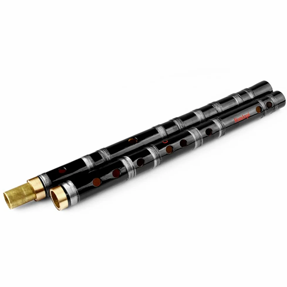 flauto dolce, Strumenti a fiato fatti a mano CDEFG chiave separabile flauto di bambù nero(G Key)