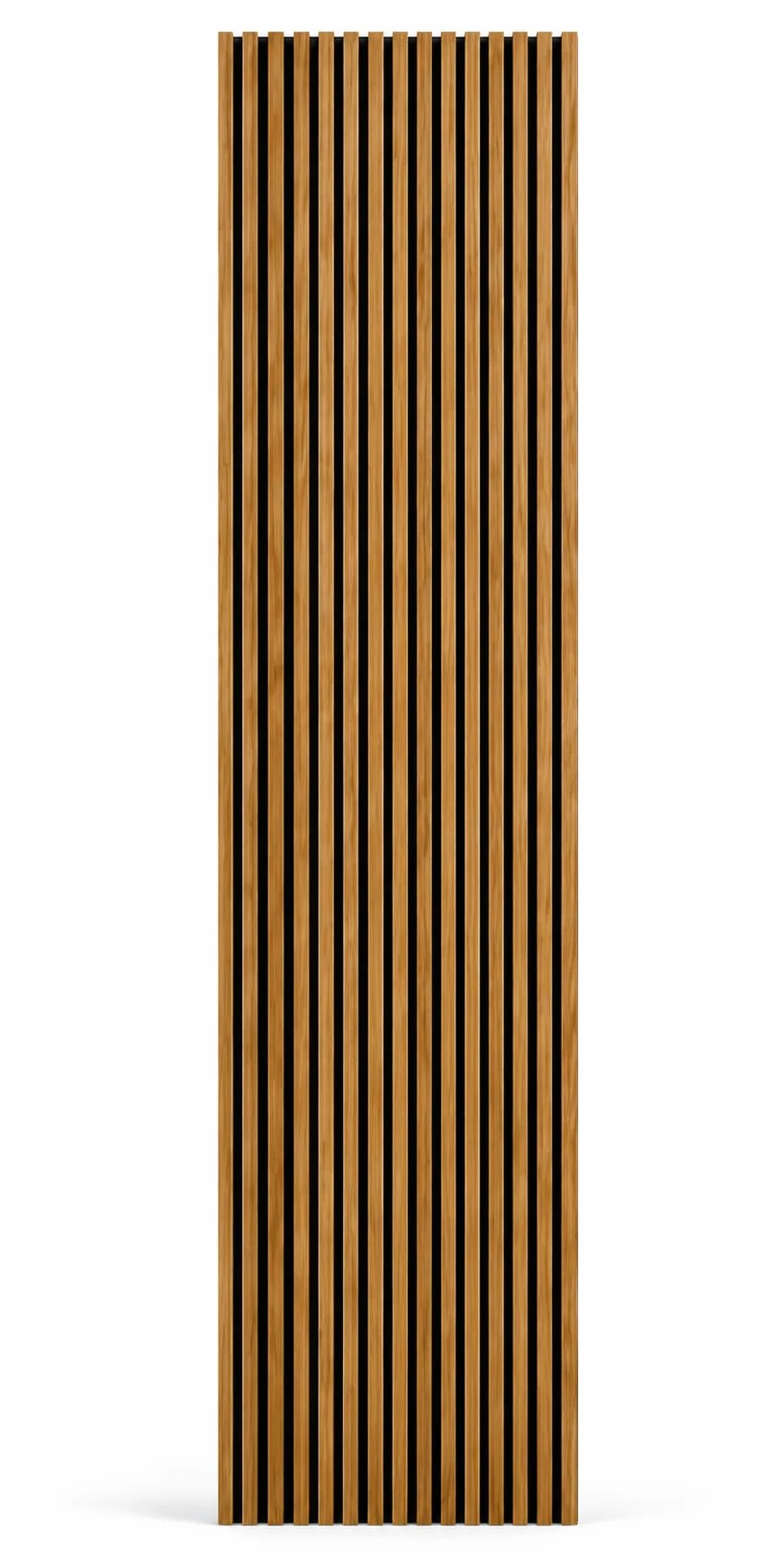 FUTURAzeta-Pannelli Acustici Decorativi in MDF 60x275 cm finitura TEAK– Doghe Flessibili Fonoassorbenti – Rivestimento Parete Design Moderno – Riduce Eco e Rumore – Facile Installazione