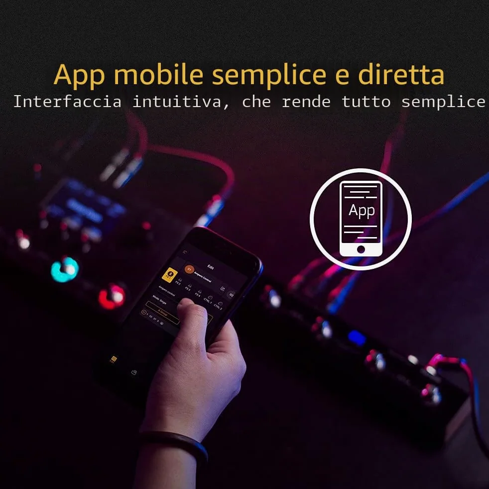 HOTONE MIDI Foot Controller pedale Bluetooth Ampero Control 4 tasti