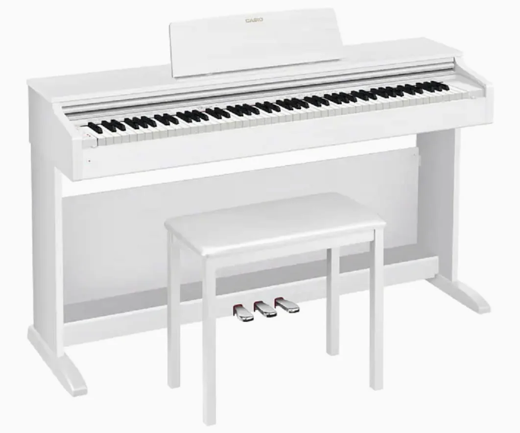 Casio AP-270WE 88keys - Tastiera elettronica, 18 W, 1417 mm, 432 mm, 821 mm, 36,6 kg, USB di tipo B