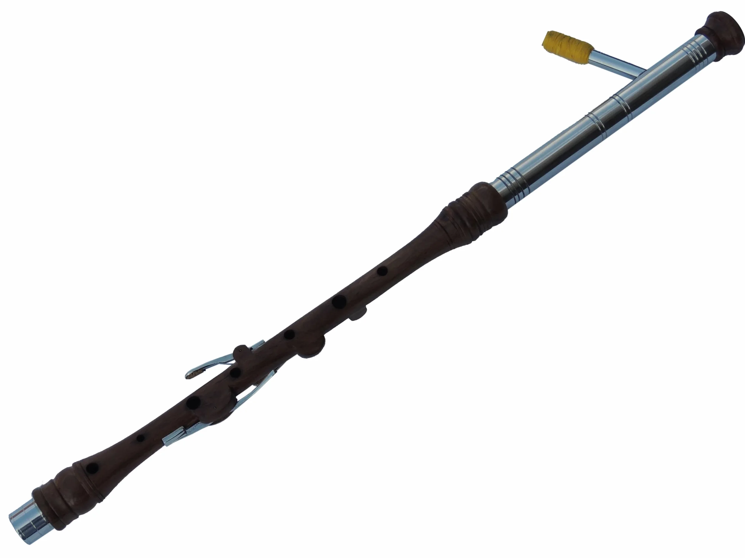 Irish Uilleann Pipes Practice Set in D Studente Cornamusa per Principianti, Starter Set di Cornamuse Irlanda con un 3 Chiave Chanter, Reed e un Libretto Guida per Principianti
