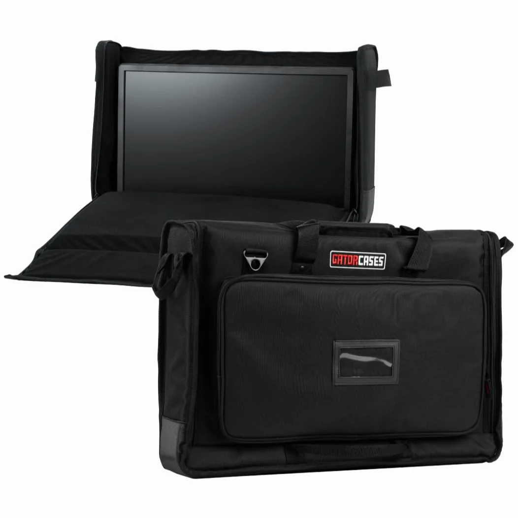 Gator Cases, Borsa di Trasporto in Nylon Imbottito per Monitor LCD, Schermi e TV da 19" a 24" (G-LCD-TOTE-SM)