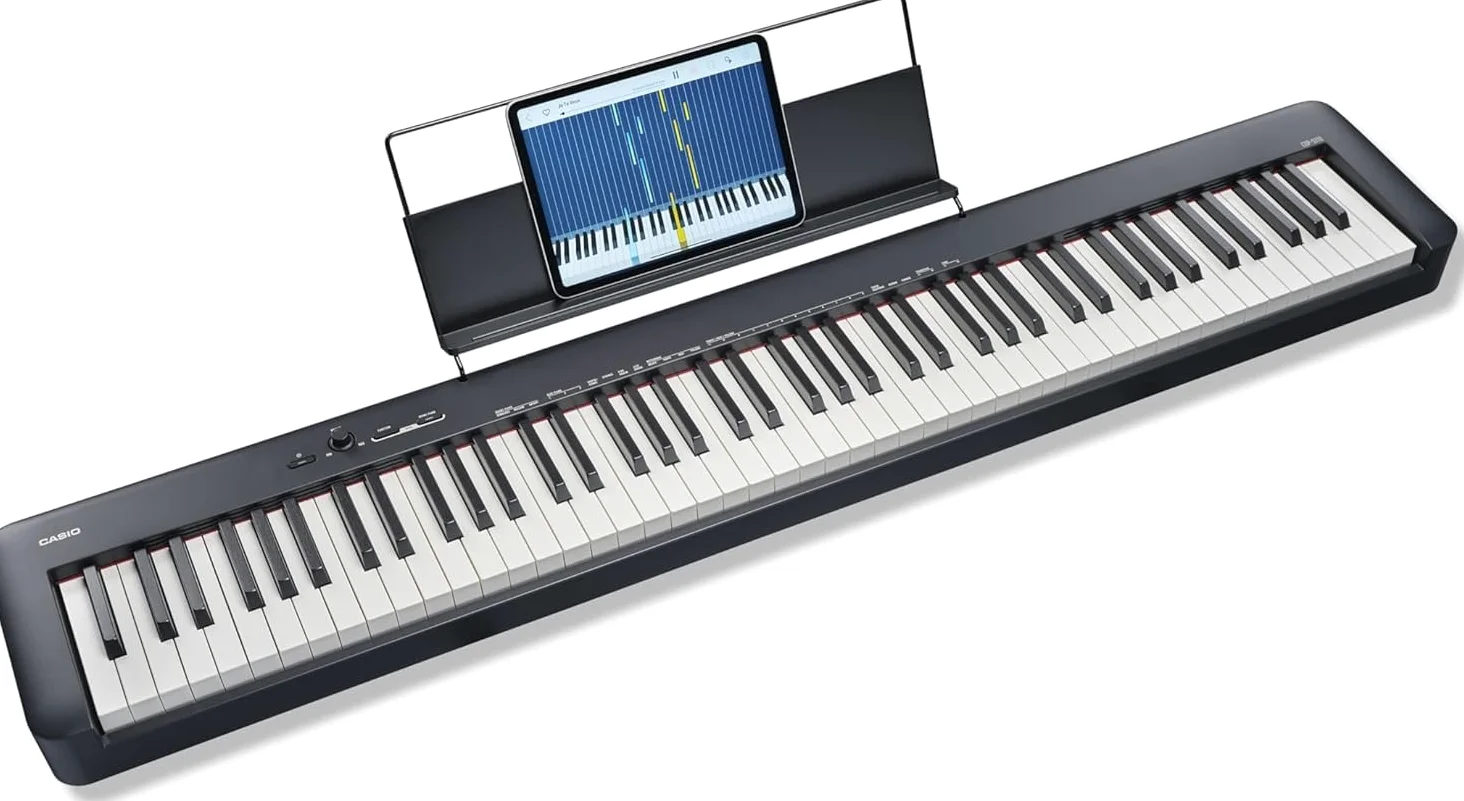 Casio CDP-S110BKC5 Fully Weighted Hammer Action Digital Piano, Nero & tand CS-46 per serie CDP-S