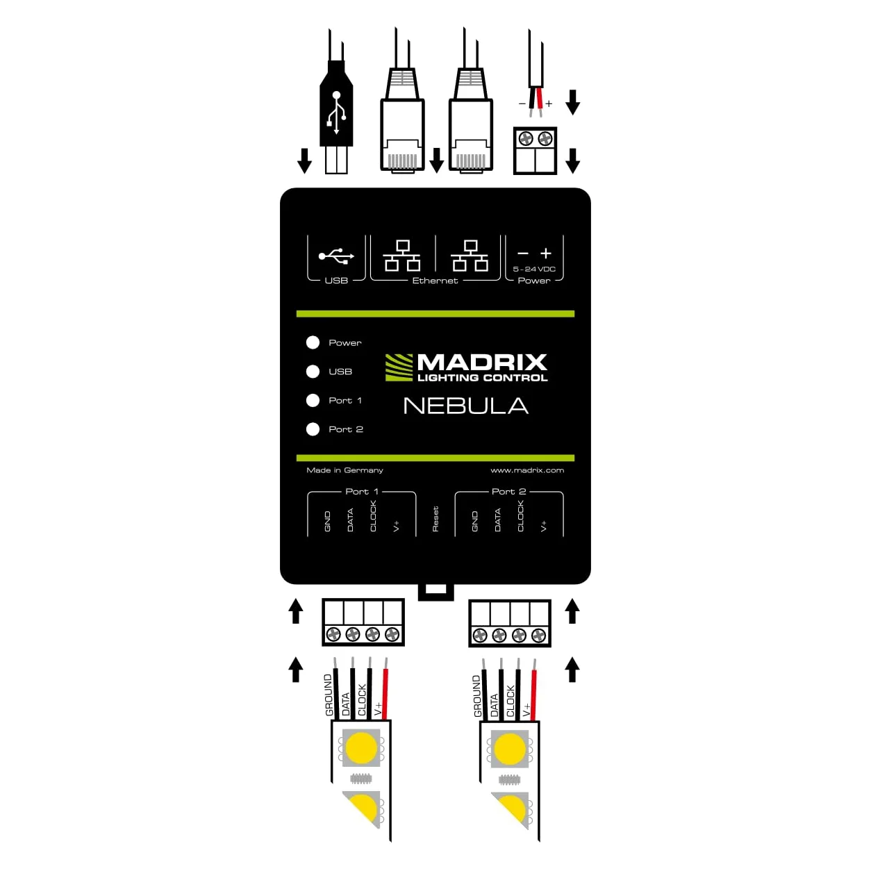 Madrix M0010082 - Interfaccia nebulosa LED