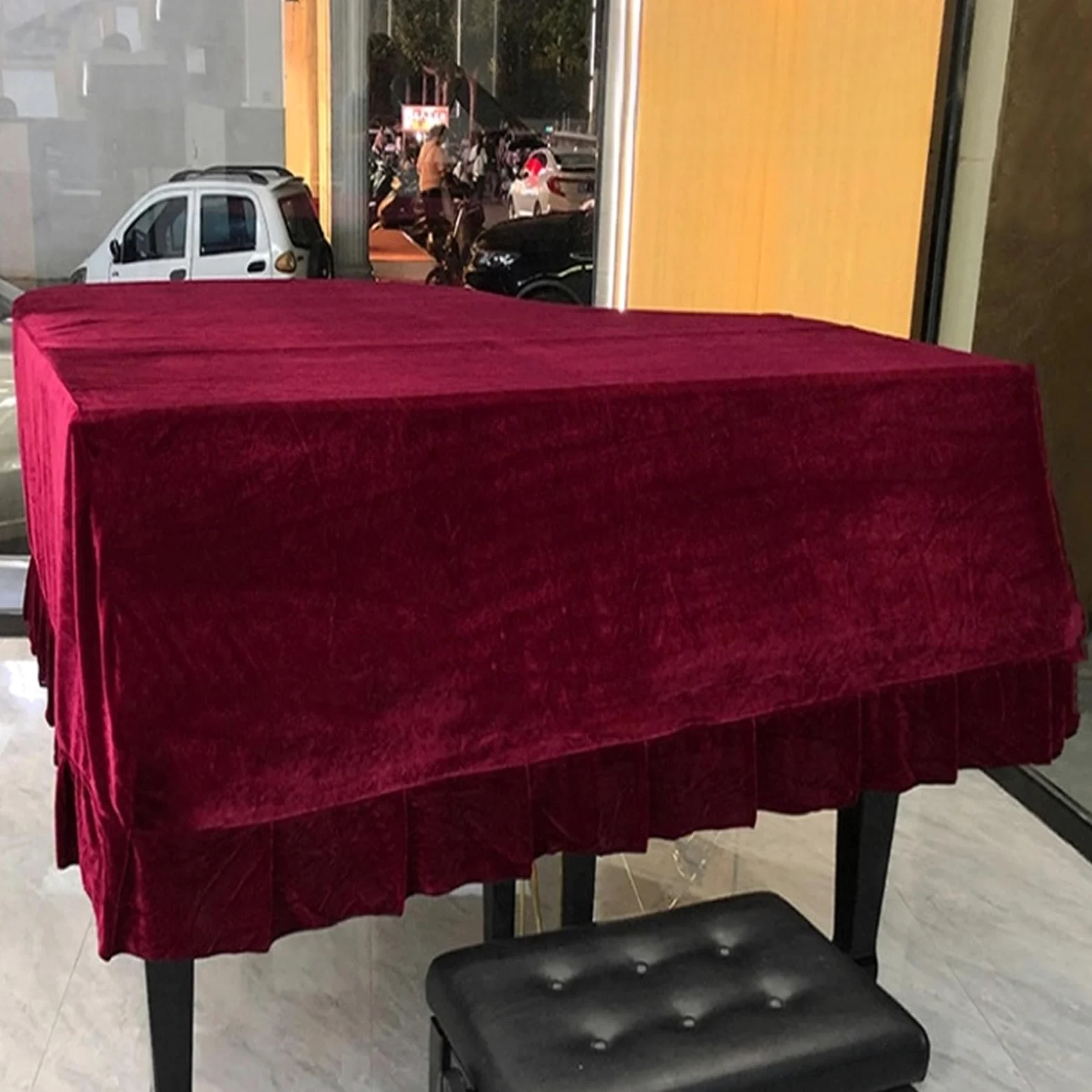 Copertura per pianoforte, impermeabile, antipolvere, per pianoforti a coda, resistente all'umidità e alla polvere, ideale per principianti pianisti e artisti