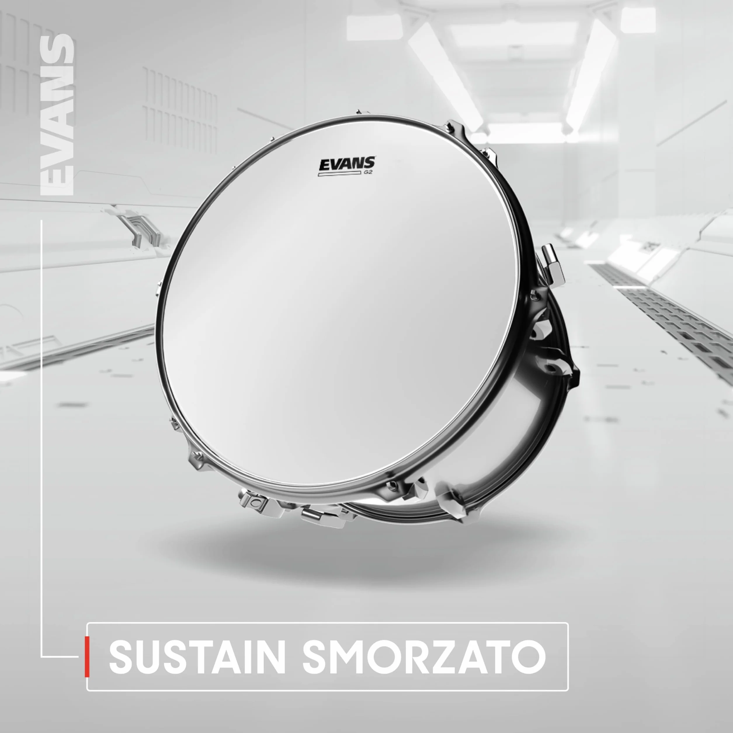 Evans ETP-G2CTD-R Confezione da 3 Pelli Sabbiate G2 per Tom Rispettivamente di 10", 12" e 16", Rock