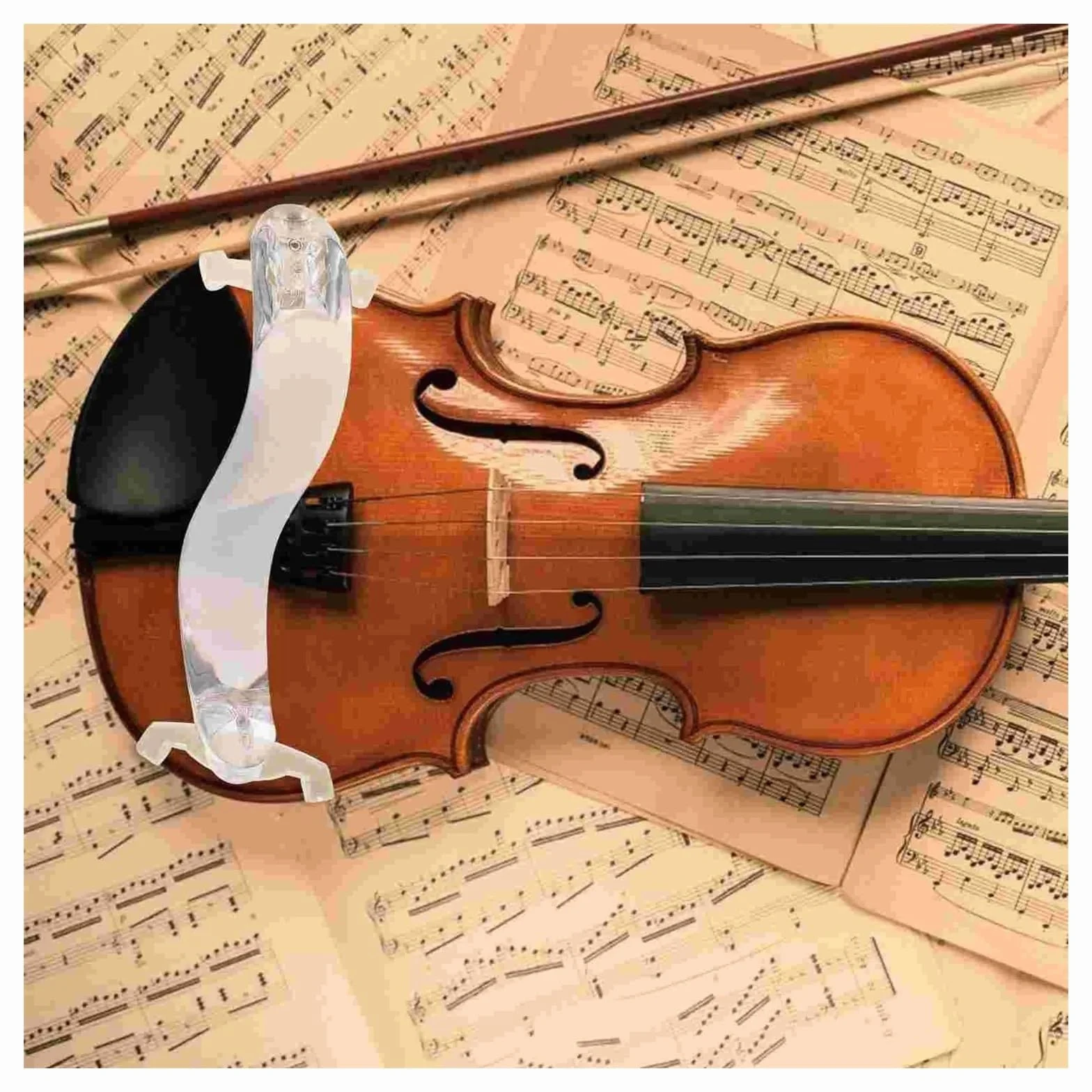Poggiaspalla per violino Parti per violino Corde orchestrali Accessori Bianco accessori per violino