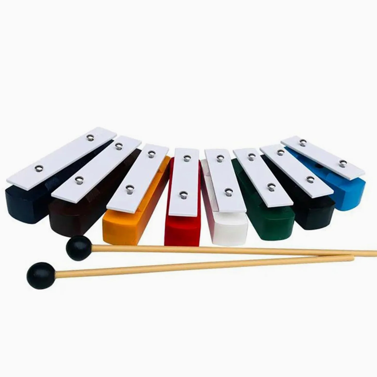Xilofono Xilofono Piastra In Alluminio A 8 Toni E Mattoncino Sonoro In Legno Per Strumenti Principianti Con Martello Percussivo