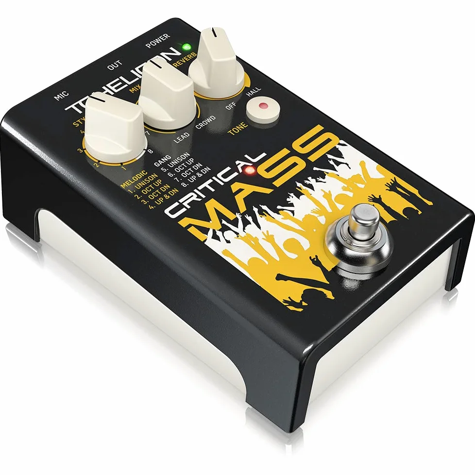TC Helicon CRITICAL MASS - Stompbox vocale di qualità da studio per effetti sonori di grandi gruppi