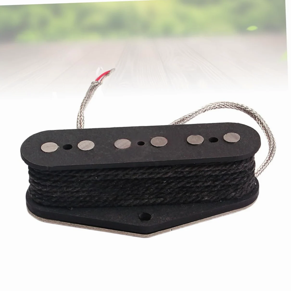Pickup Ponte per Chitarra Elettrica Nero Gma02 Alnico 5 | 5 Magneti, Coperture per Pickup al Manico Incluse, Stile Vintage, per Basso e Strumenti Elettrici