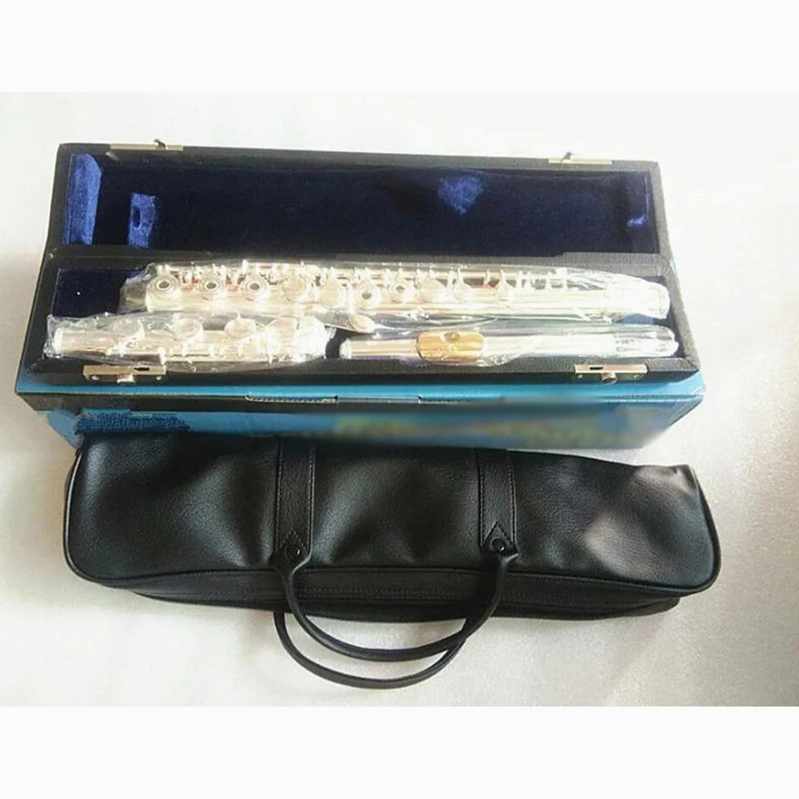 Bocchino Per Flauto In Argento Placcato Argento Con Chiave E A 17 Fori Con Foro Aperto C Tune Flauto Traverso per Principiante