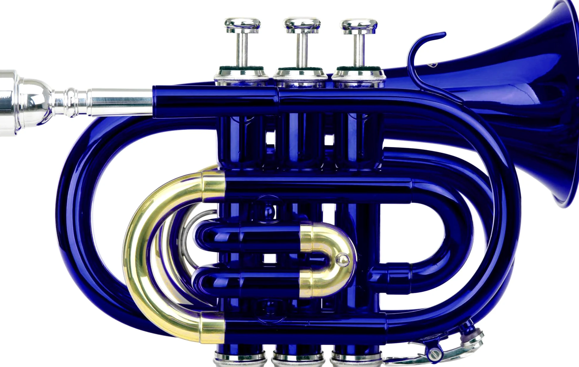 Classic Cantabile Brass TT-400 Tromba tascabile pocket Brass Sib ottone blu