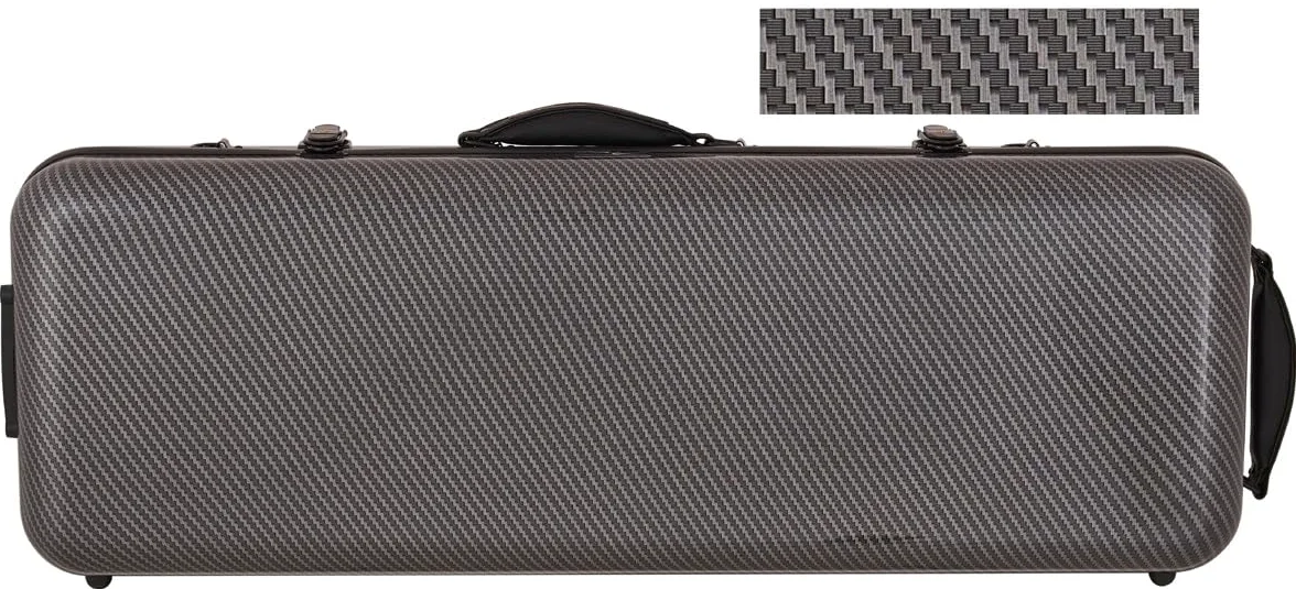 Custodia per Viola Fiberglass 38-43 Oblong special nero M-case + borsa musicale