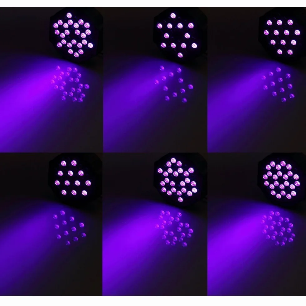 UKing Luce Effetto UV 36 X 2W LED Par Luci Nera UV DMX 512 con Telecomando 7 Modalità Ideale per DJ Bar Feste di Matrimonio