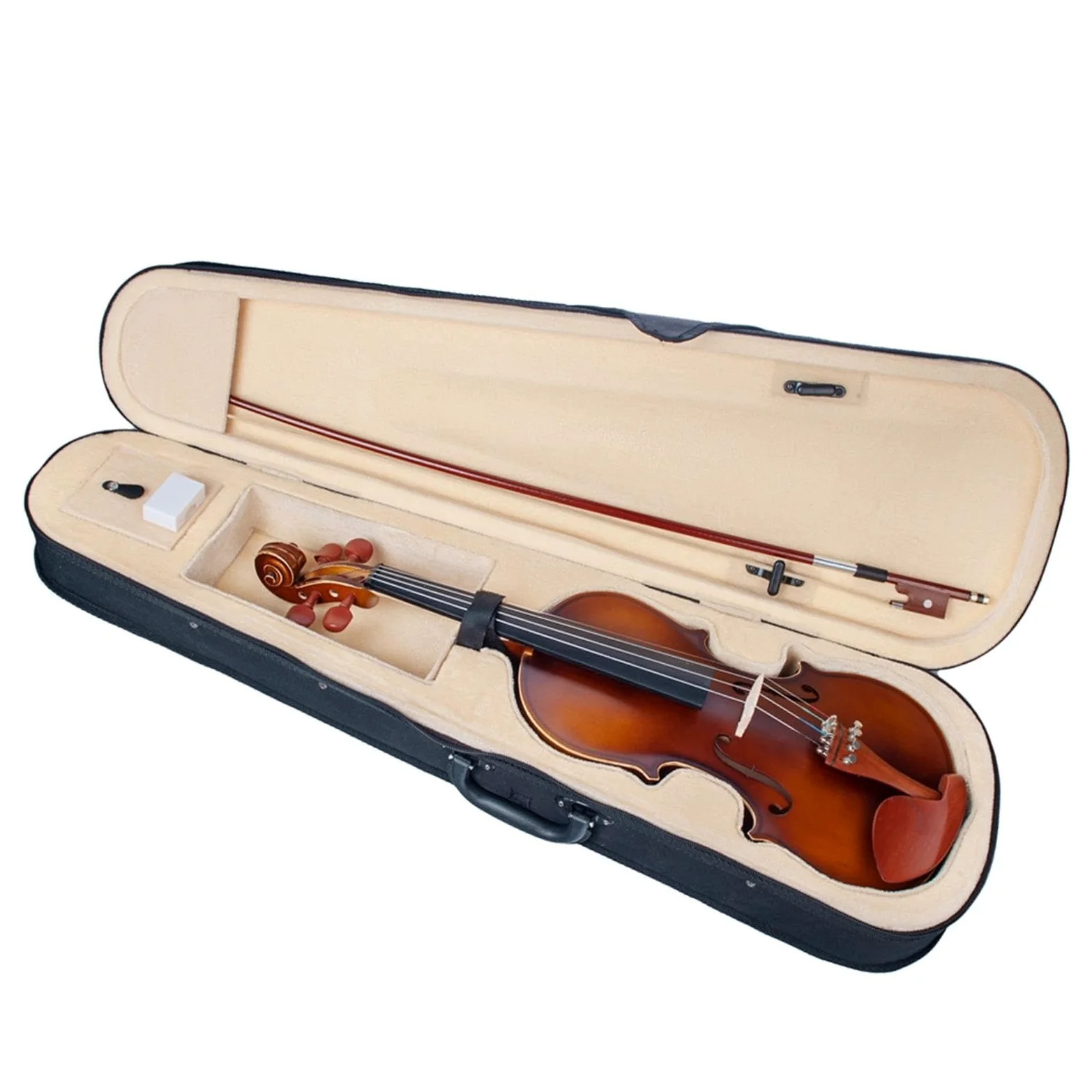 Violini Set Violino Acustico Quattro/4 Violino per Principianti con Custodia Rigida