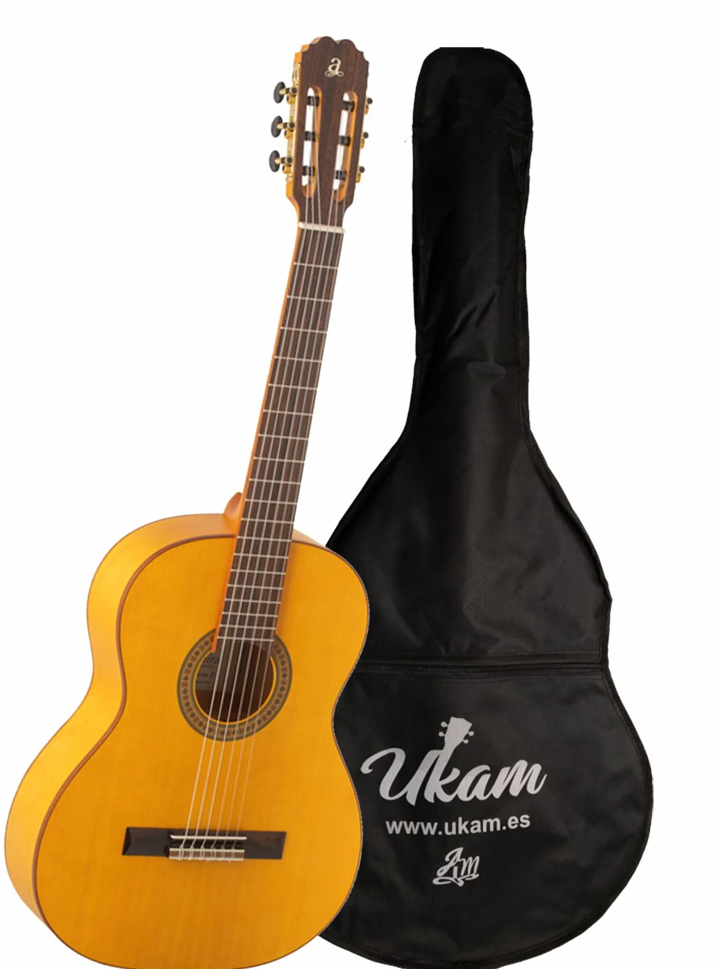 Chitarra Flamenco Triana Admira+Custodia Ukam imbottita 5 mm con battipenna inclusa (Con custodia)