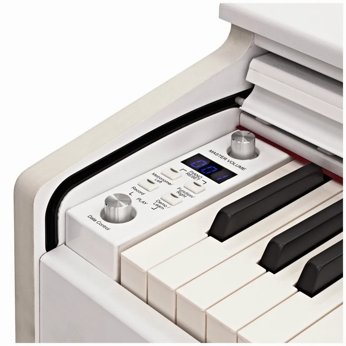 DP-10 X Pianoforte Digitale di Gear4music + Pacchetto Accessori, Bianco | 88 tasti pesati ad azione martelletto, registrazione USB e memoria interna, metronomo e modalità apprendimento