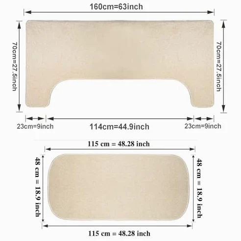 Tappeto insonorizzato per pianoforte verticale, protezione per moquette con cuscinetti acustici, tappetino antiscivolo, coperta per attenuare il rumore