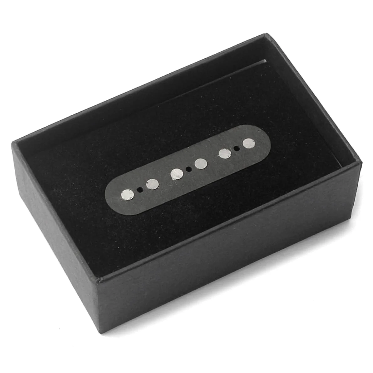 Pickup Ponte per Chitarra Elettrica Nero Gma02 Alnico 5 | 5 Magneti, Coperture per Pickup al Manico Incluse, Stile Vintage, per Basso e Strumenti Elettrici