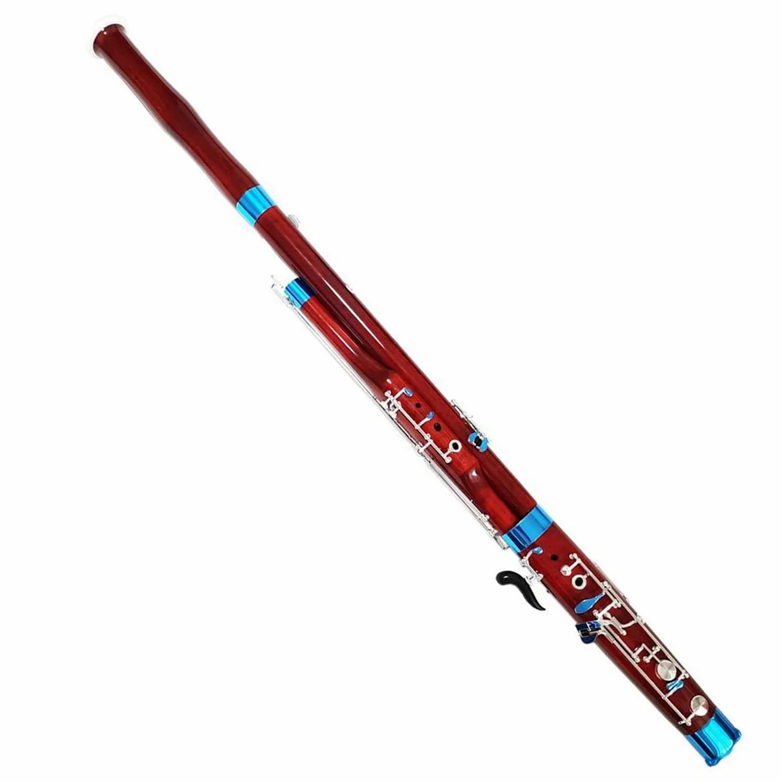 Colore Legno Chiave C Fagotto Chiave Nichelata Strumenti Musicali A Fiato Con Custodia Accessori Fagotto Per Principianti
