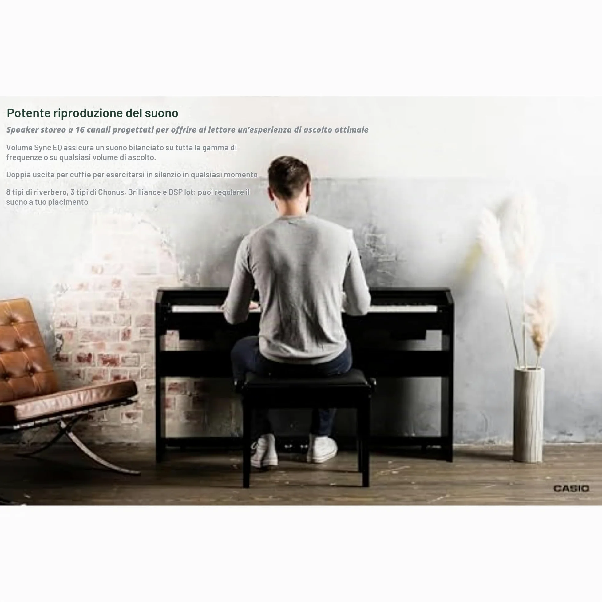 Casio Privia PX770 Pianoforte digitale, Black