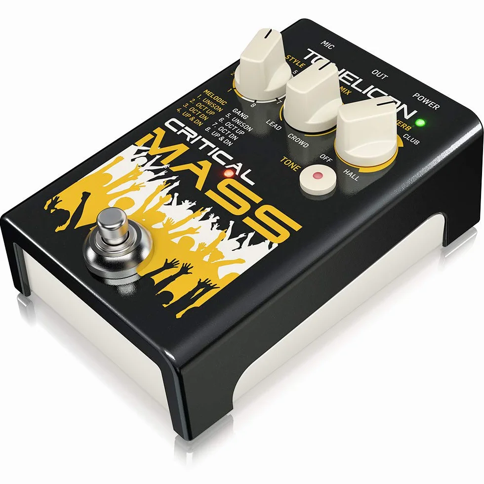 TC Helicon CRITICAL MASS - Stompbox vocale di qualità da studio per effetti sonori di grandi gruppi