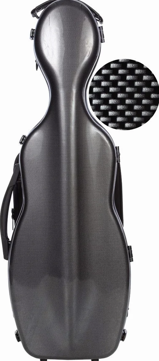 Custodia per violino Fiberglass Steel Effect 4/4 point black M-Case