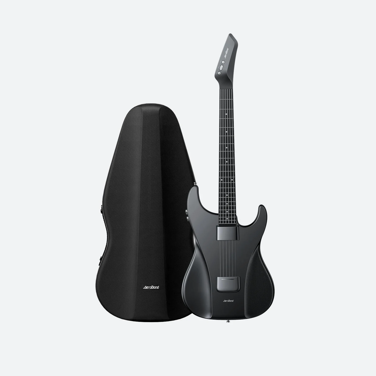 AEROBAND Controller MIDI a forma di chitarra, colore nero, per la creazione di musica (con borsa)