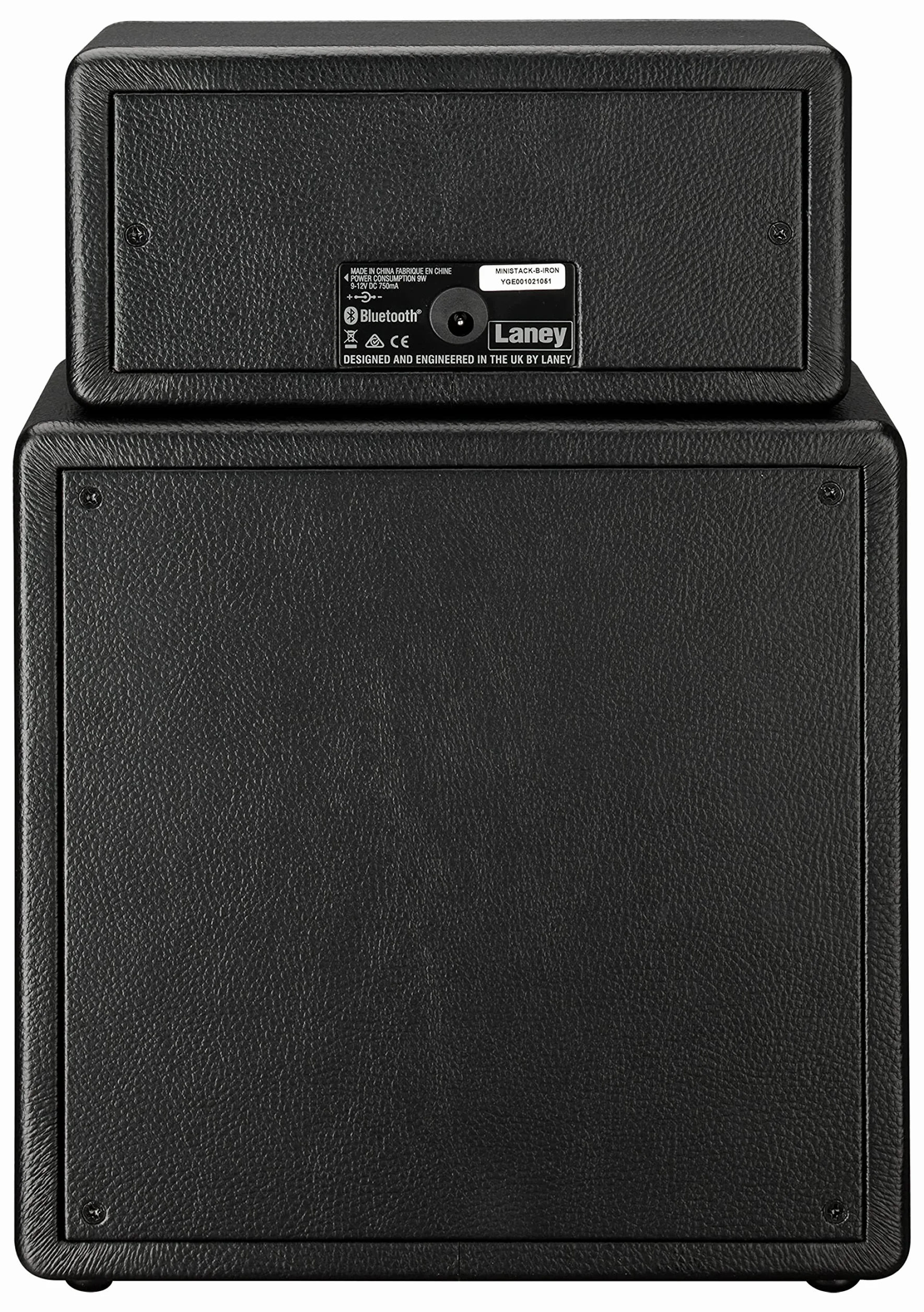Laney MINISTACK-B Bluetooth Guitar Amp - Mini Stack a batteria 6W portatile - 4 altoparlanti, Clean/Drive, Delay, Ingresso per smartphone LSI, AUX IN - Ironheart