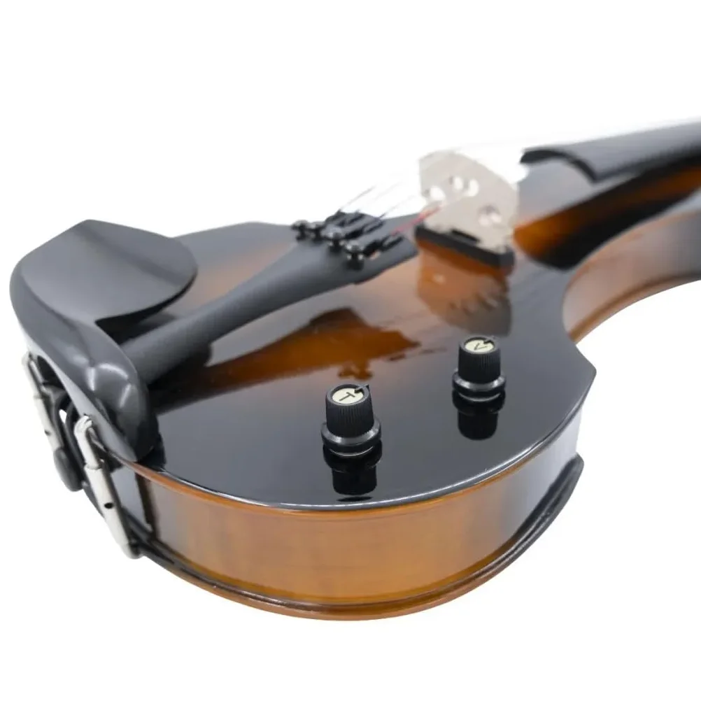 Arvada WN009 - Violino elettrico 4/4, Pickup attivo incorporato, Include custodia, archetto, cavo, cuffie, resina e batteria