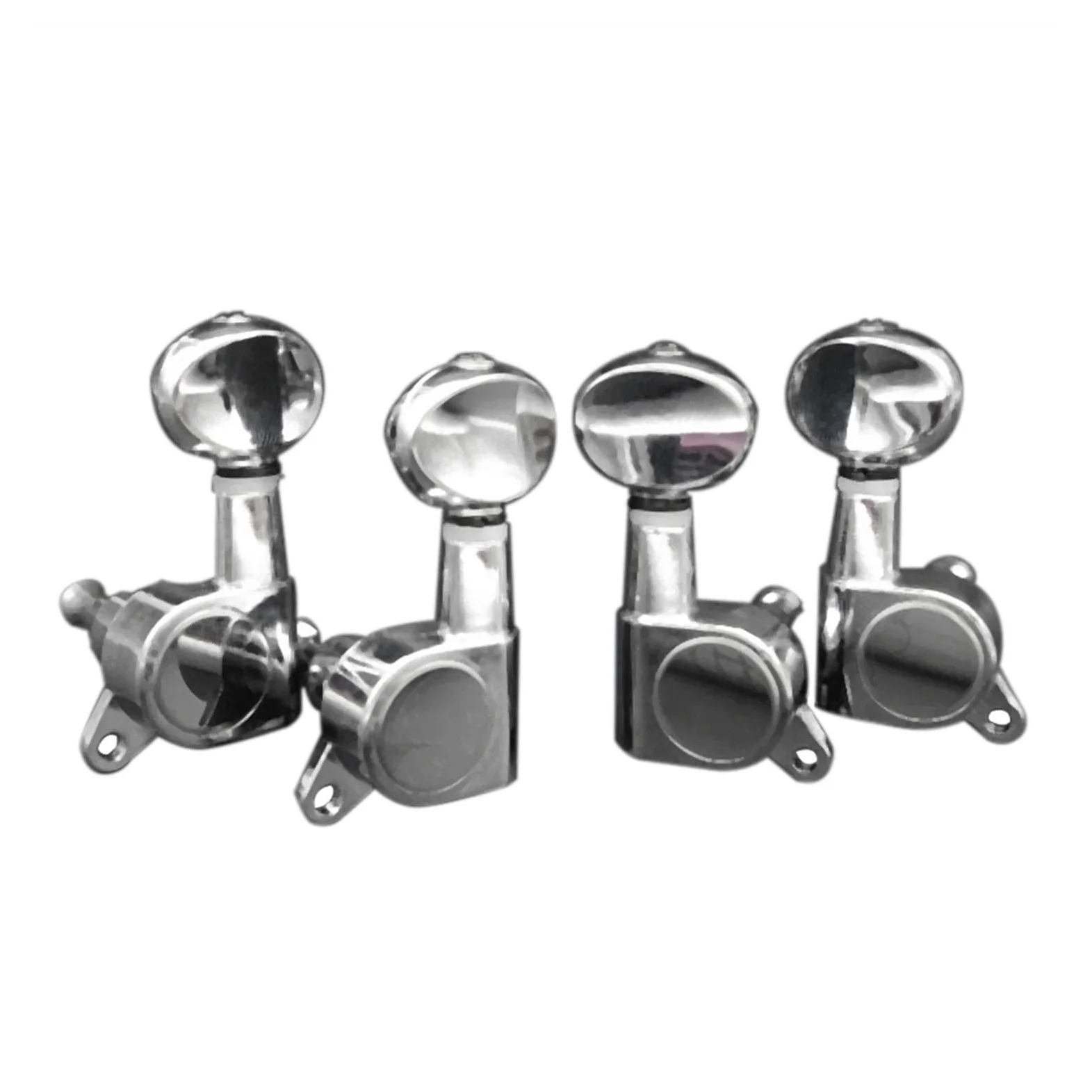 Meccanico accordatore 4pcs Allenato Ukulele Tuning Pegs Sintonizzatori Nichel Testa 2R2L Per Ukulele