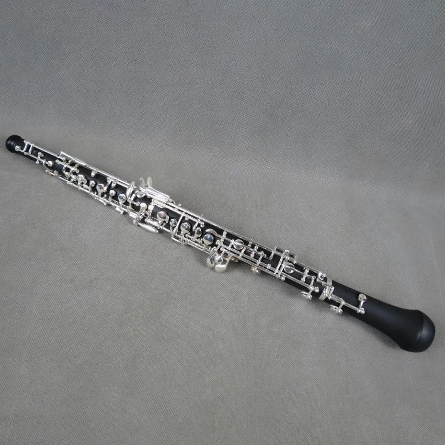 Oboe C Tono Bachelite Chiave Semiautomatica Placcata Argento Strumento Musicale Professionale per Adulti Oboe per Principianti