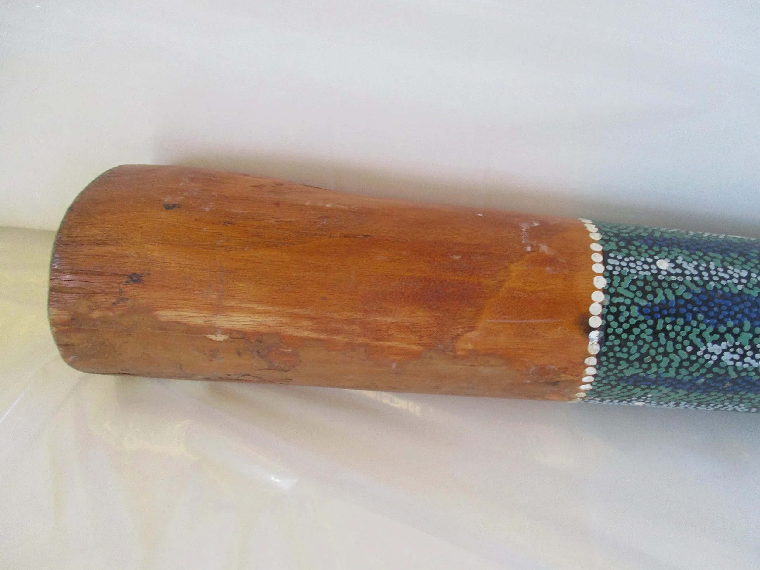 Fantasie d'Oriente Didgeridoo, Strumento Aborigeni Australiani NON SINTETICO BAMBU, Legno, 130 cm x 11 cm
