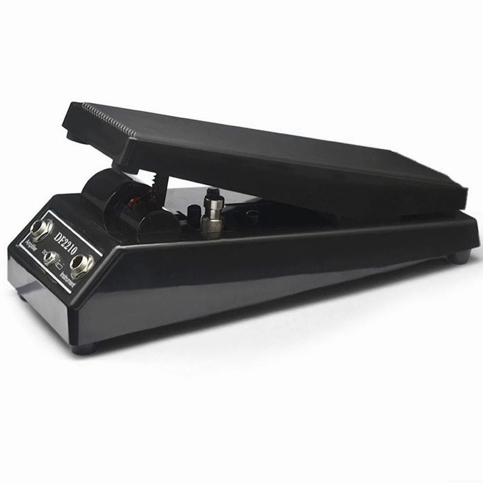 DAZZLEEX Wah-Wah DF2210 - Pedale per effetti per chitarra, con funzione Sweep e On-Off, struttura in ABS, compatibile con chitarre elettriche e bassi, colore: nero