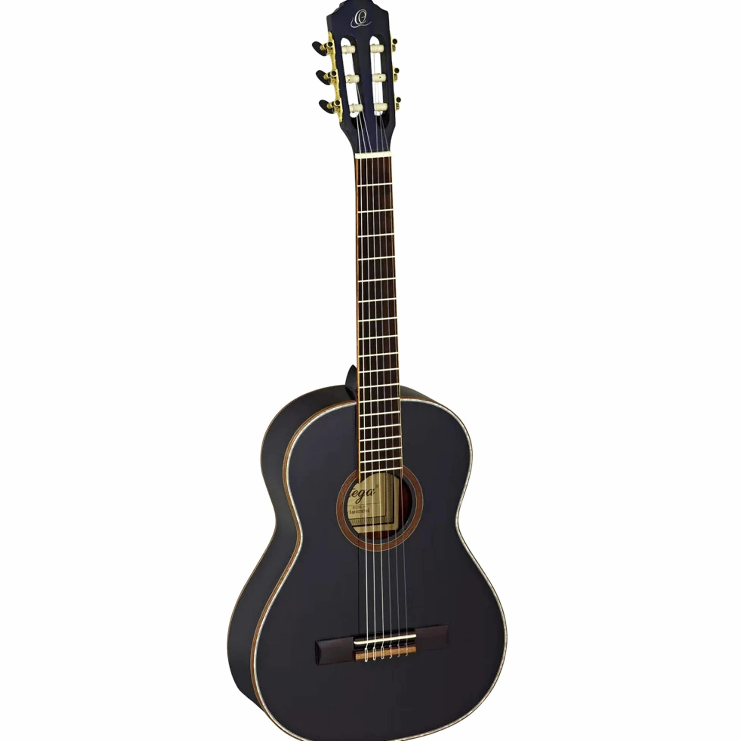Ortega Guitars Chitarra Concerto Nera Misura 3/4 - Serie Family - include Gig Bag - mogano/top in abete (R221BK-3/4)