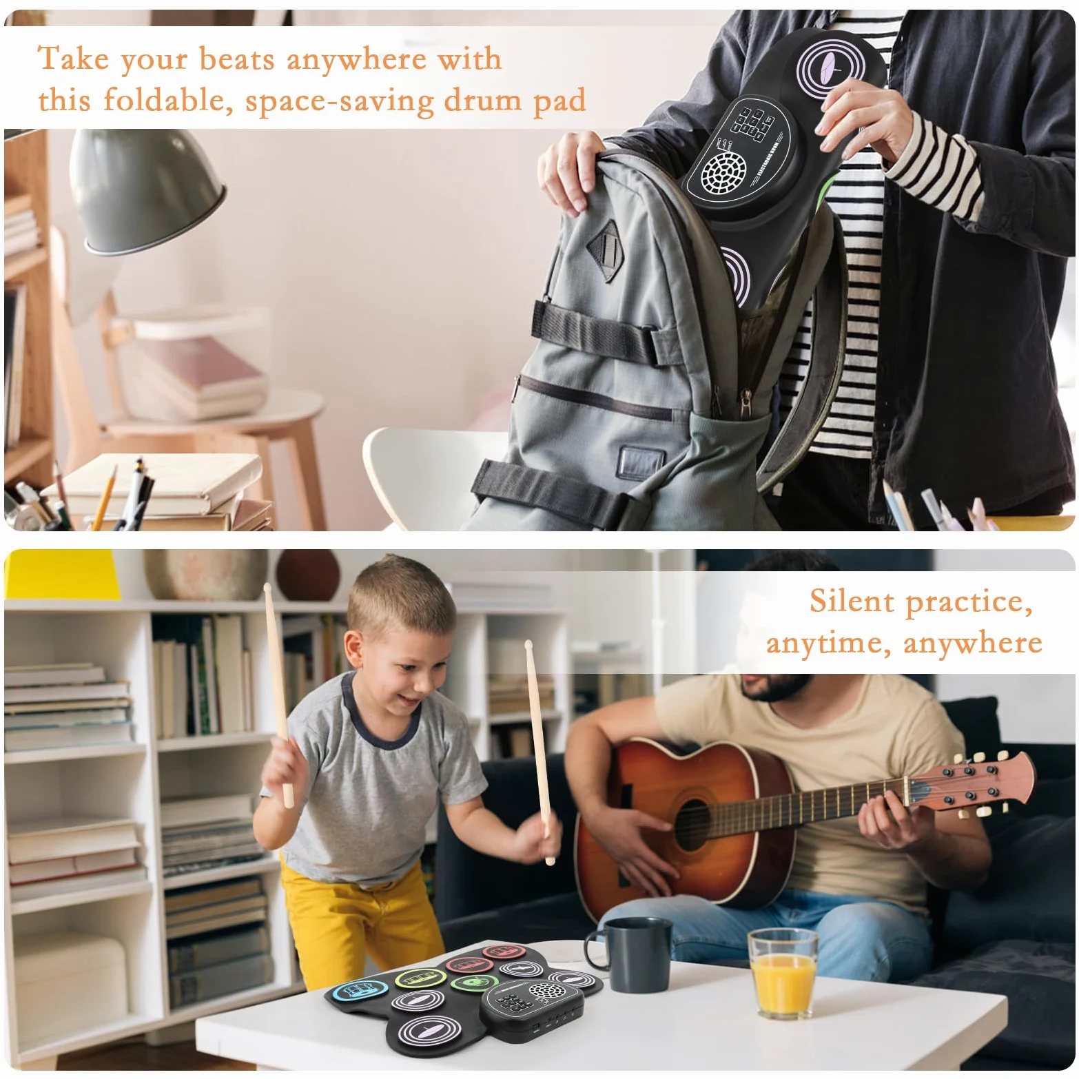 Batteria Elettronica per Adulti e Bambini - Strumento Musicale Professionale con Cuffie, Luci e Effetti Sonori - Ideale per Principianti ed Esperti