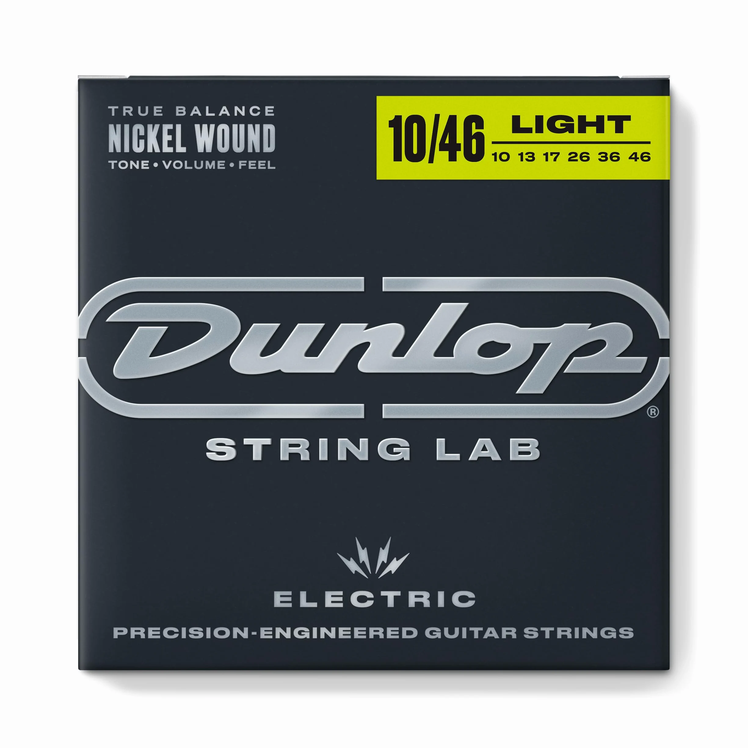 Dunlop 3PDEN1046 - Corde per chitarra elettrica, in nichel, misura media, 10 - 46, confezione da 3