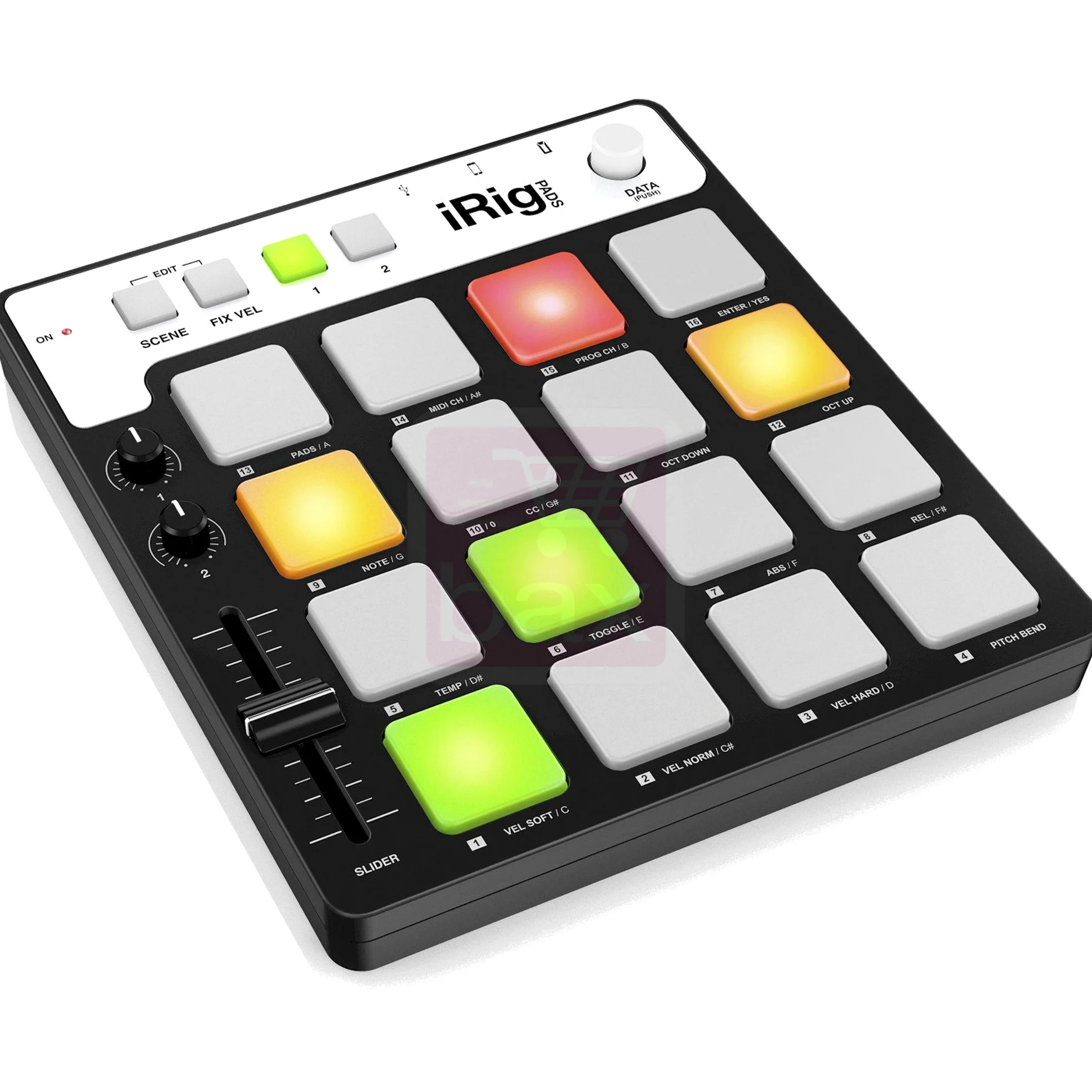 IK Multimedia iRig Pads MIDI Groove Controller, Nero