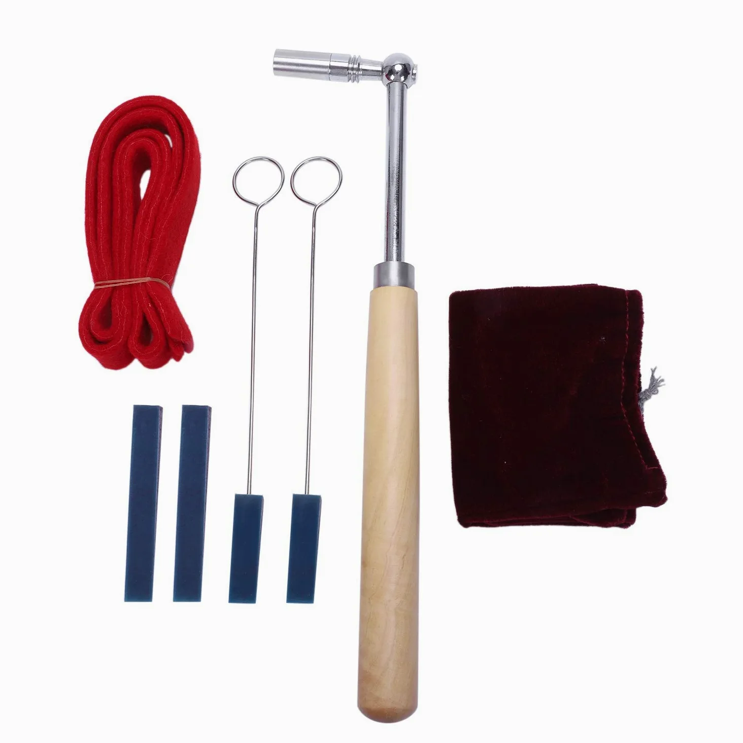 Kit per accordatura pianoforte, accordatore portatile a leva, martello muto, set di strumenti per accordatura del pianoforte fai da te, include custodia e accessori essenziali