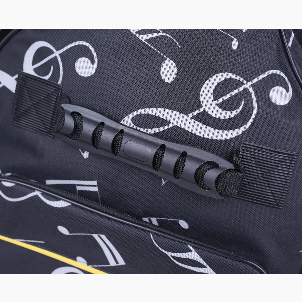 Kingpoint, borsa per chitarra in tessuto Oxford, imbottita, con spallacci, Music Notes Pattern