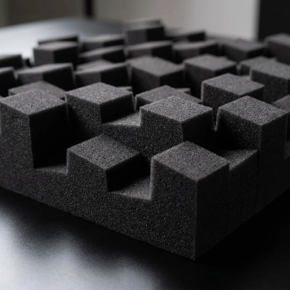 Pannello Acustico Fonoassorbente, 50x50cm, Diffusore QRD 2D, 10cm Spessore. Per Pareti e soffitto. Inclusi Ganci di installazione. Non spedito sottovuoto.