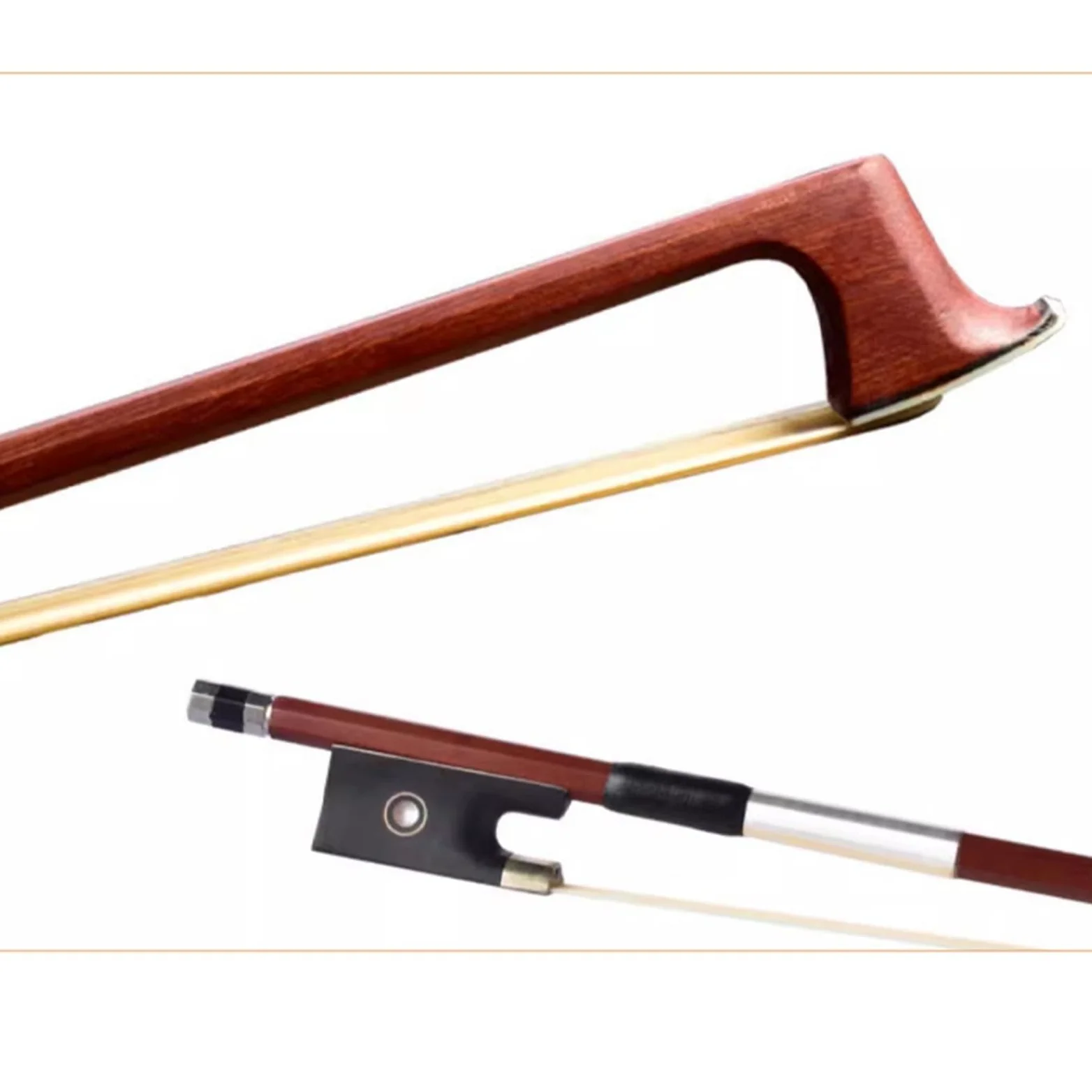 Arco Per Pratica Del Violino Arco per violino accessori per asta per arco ottagonale coda di cavallo naturale 1/2/3/4/8 arco per violino per principianti(1/8)