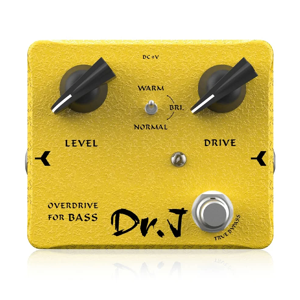 JOYO Effetti a pedale Overdrive per basso dal rock al metallo appositamente progettati per il bassista True Bypass Design (edizione alta D52)