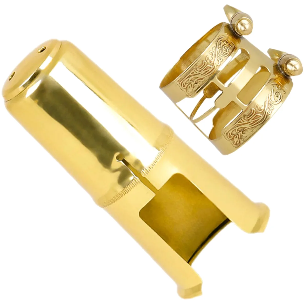 ibasenice 4sets Accessori Per Sax e Clarinetto Cappuccio Con Clip Decorativa Facile Da Installare Resistente e Duraturo Strumenti Musicali Per Professionisti e Principianti