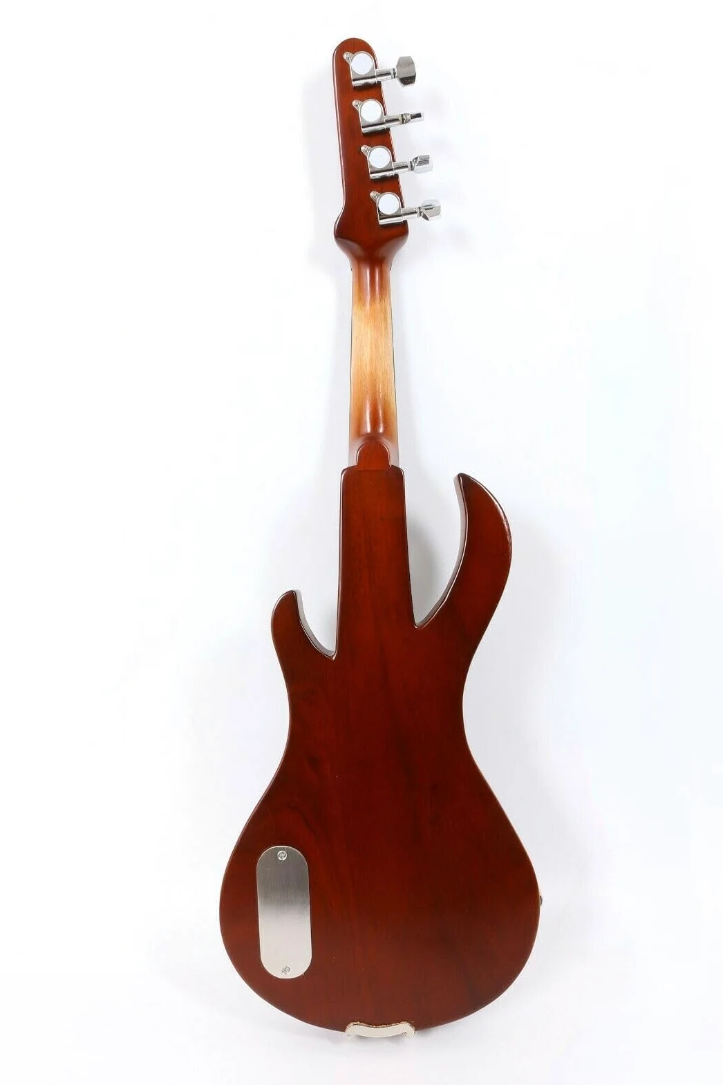 Kit violino elettrico silenzioso 4/4 full-size per violino elettrico silenzioso corpo in legno massello con accessori in ebano a forma di chitarra potente suono, custodia, arco