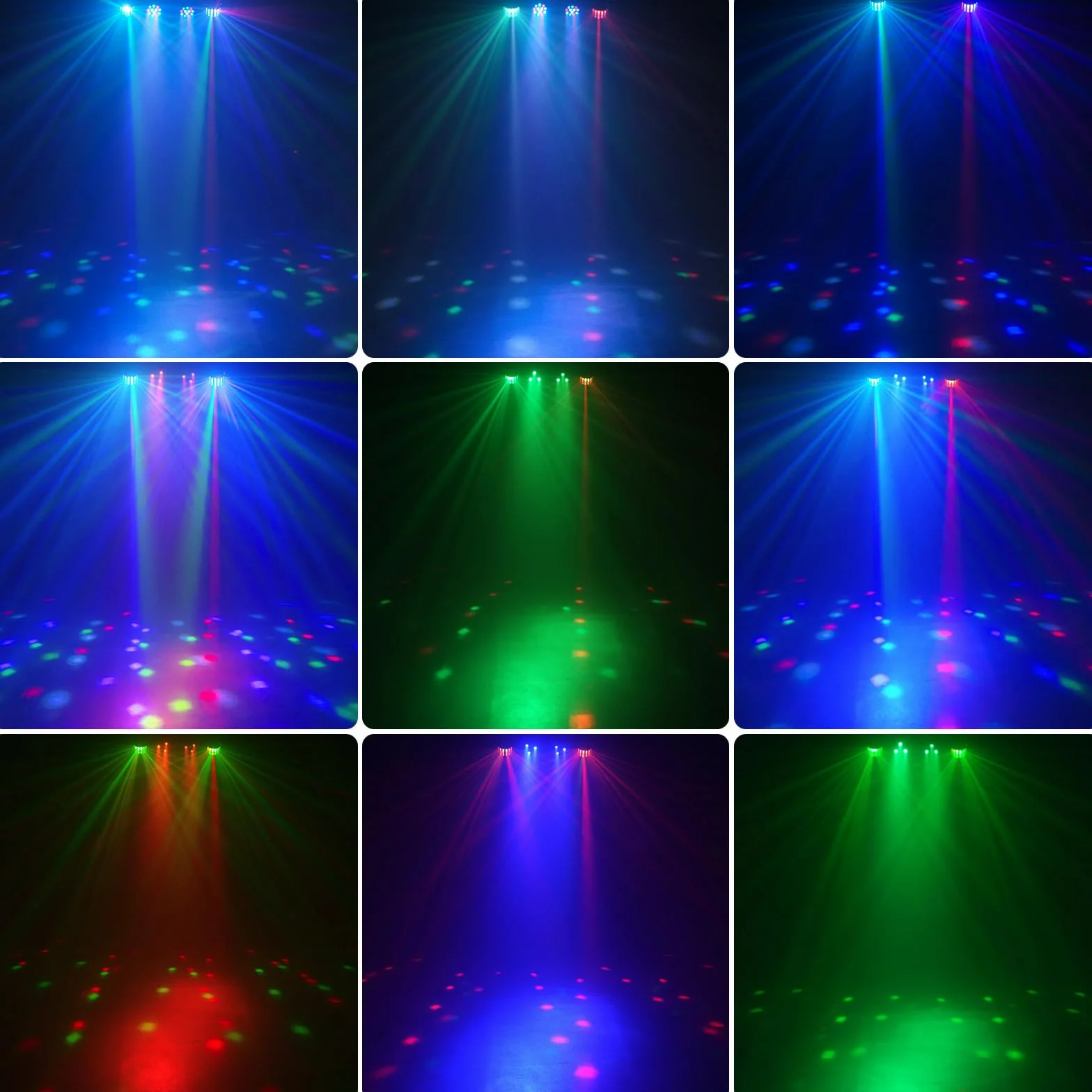 Derby + RGBW LED Par Faro da 60 W con treppiedi e telecomando, luce disco dmx-3/6/15CH per DJ, KTV, chiese, concerti, matrimoni, Natale